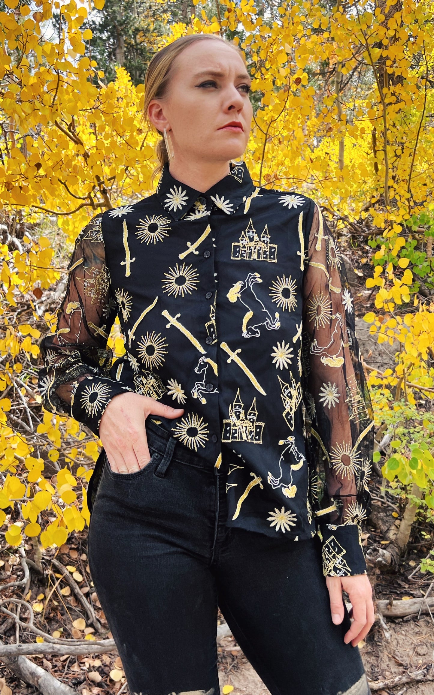 Black Fairytale Blouse