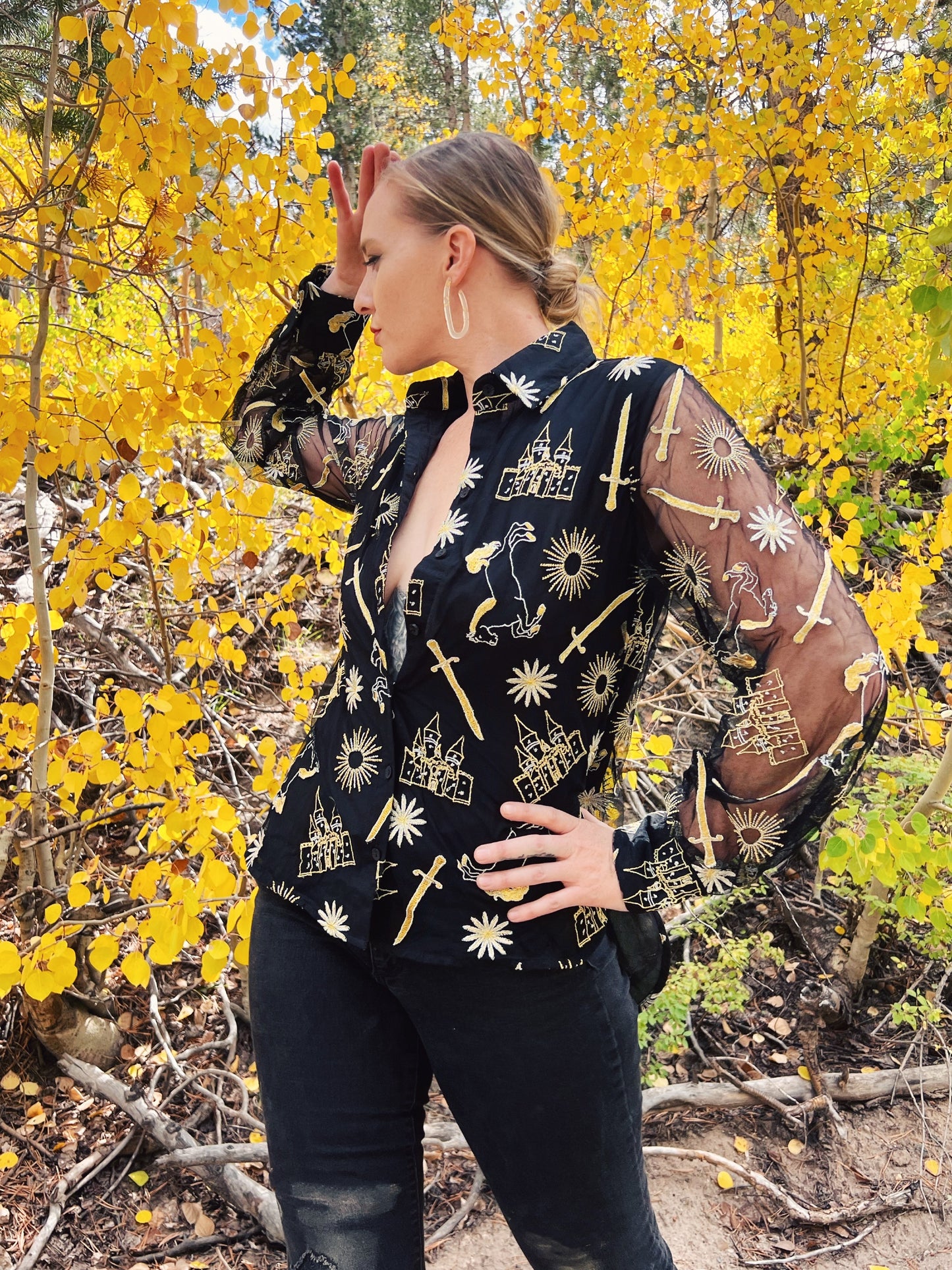 Black Fairytale Blouse