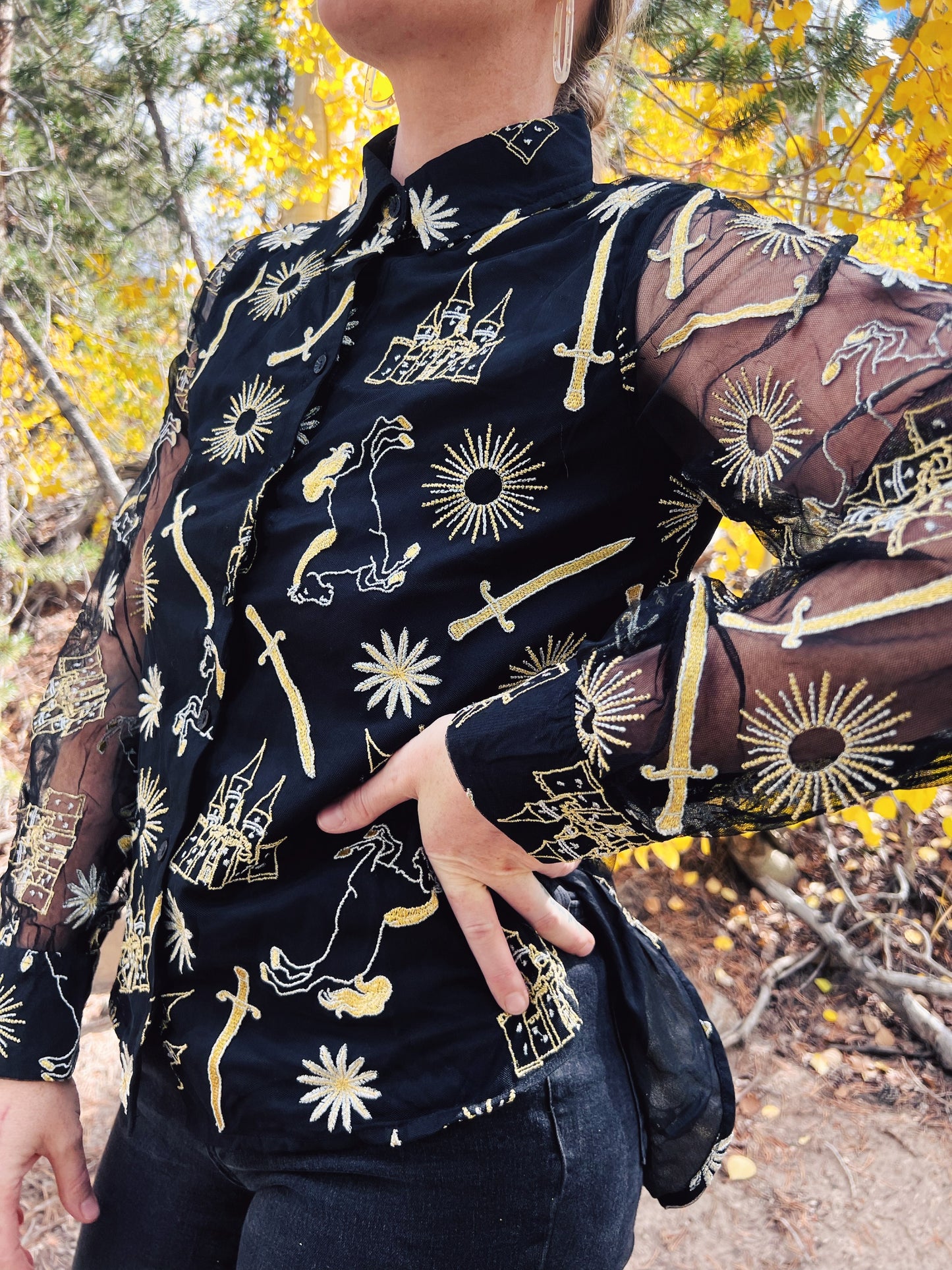 Black Fairytale Blouse