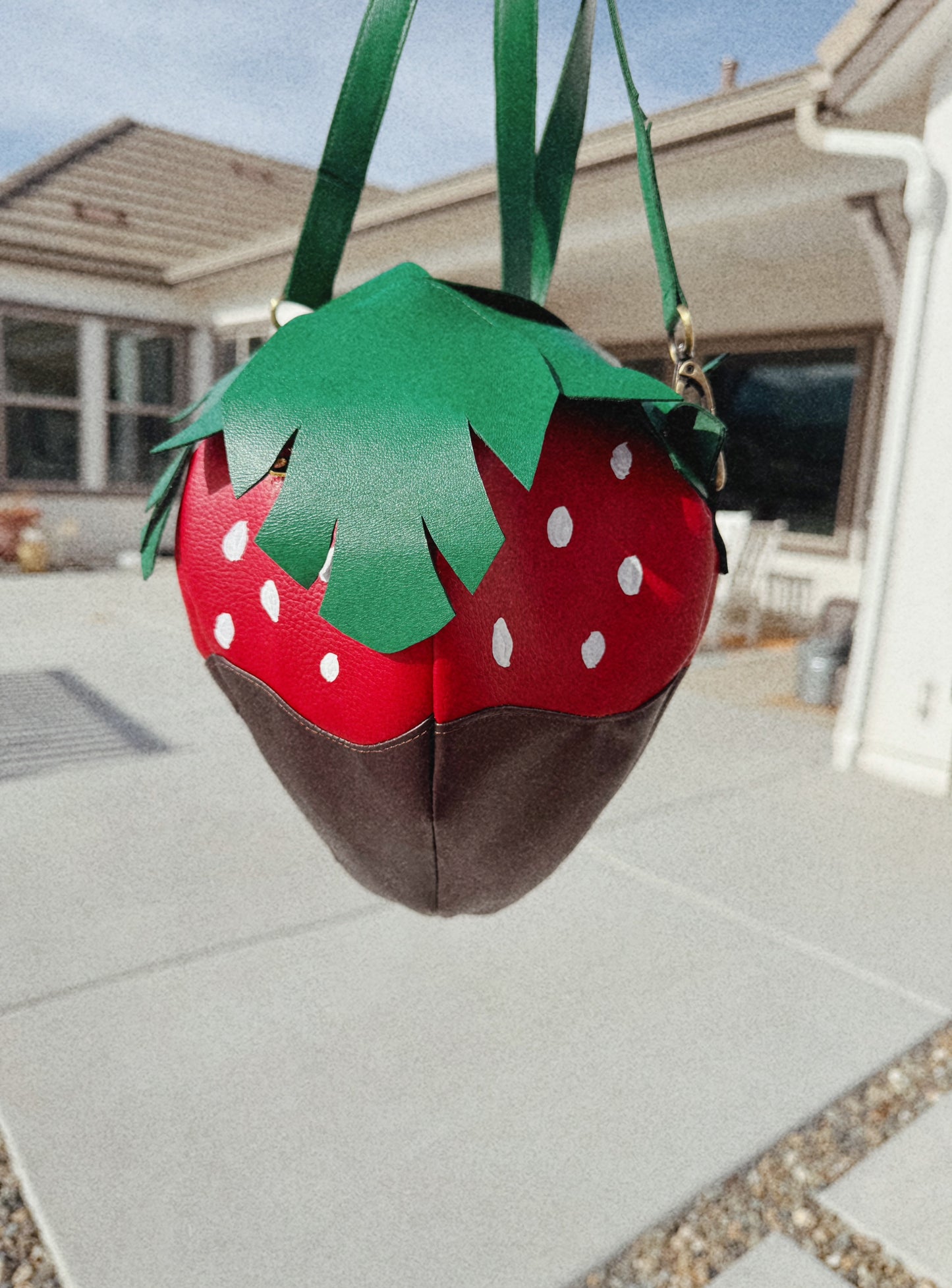 Chocolate Covered Strawberry Purse PDF Sewing Pattern
