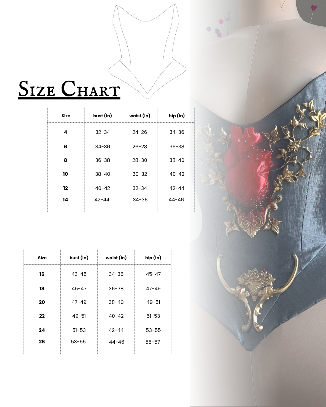 The Isadora Corset PDF Sewing Pattern