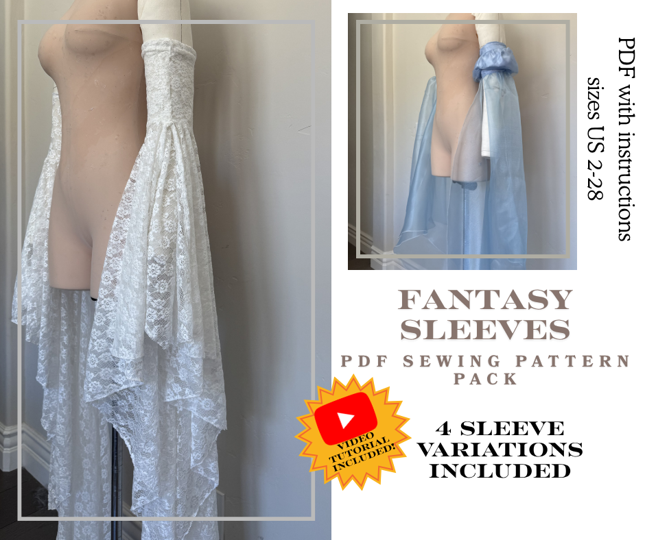 Fantasy Sleeves Sewing Pattern Pack