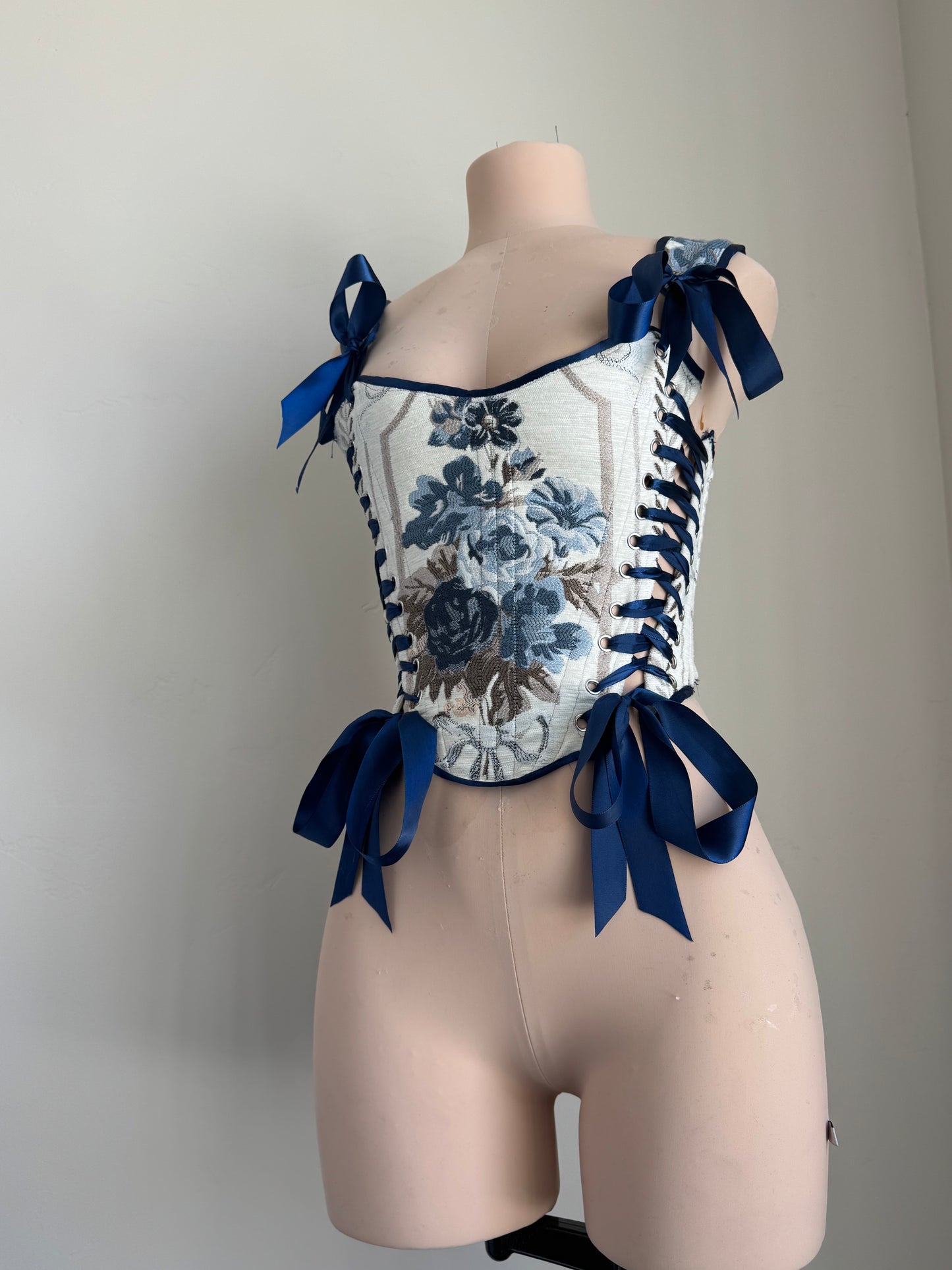 Kendra Corset Top Sewing Pattern PDF Sizes 2-28 | Upcycle Video Tutorial included