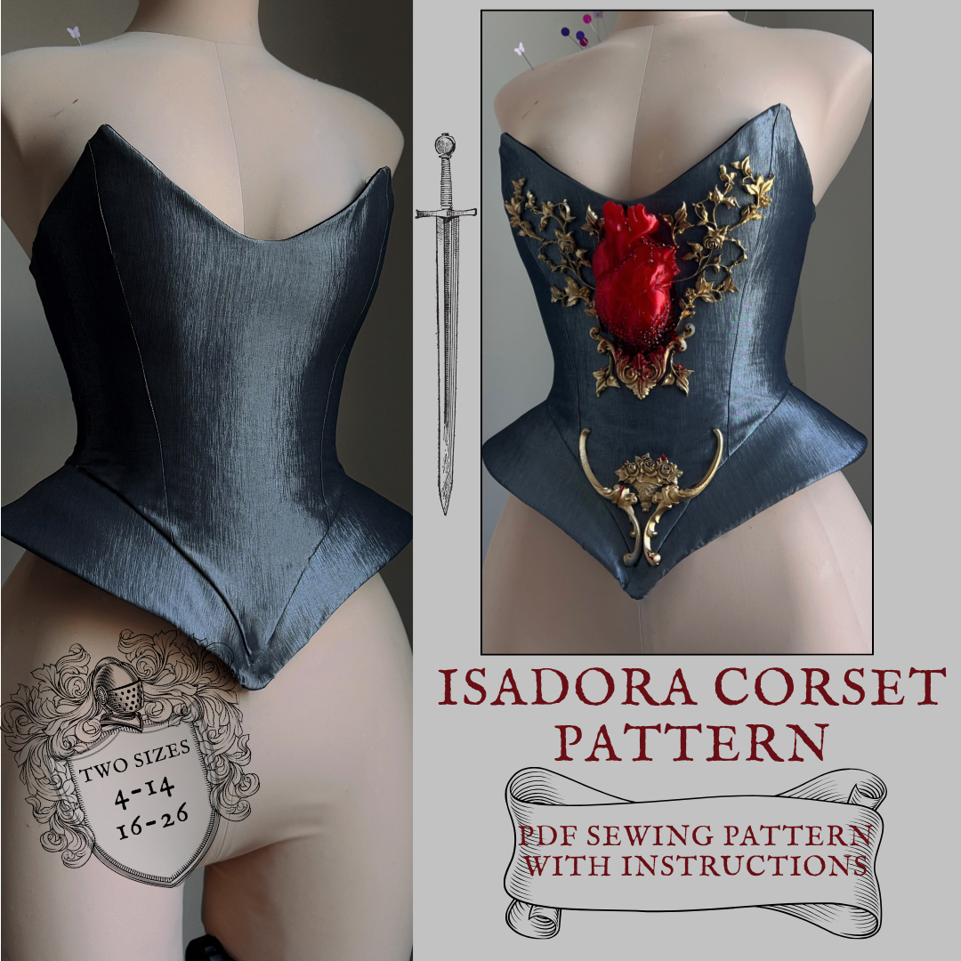 The Isadora Corset PDF Sewing Pattern