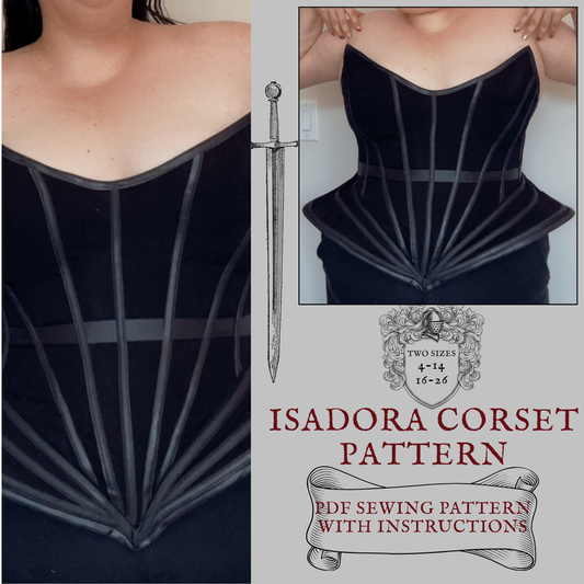 The Isadora Corset PDF Sewing Pattern