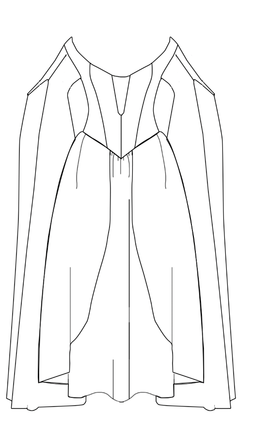 Sorceress Dress PDF Sewing Pattern With Video Tutorial Sizes 2-28