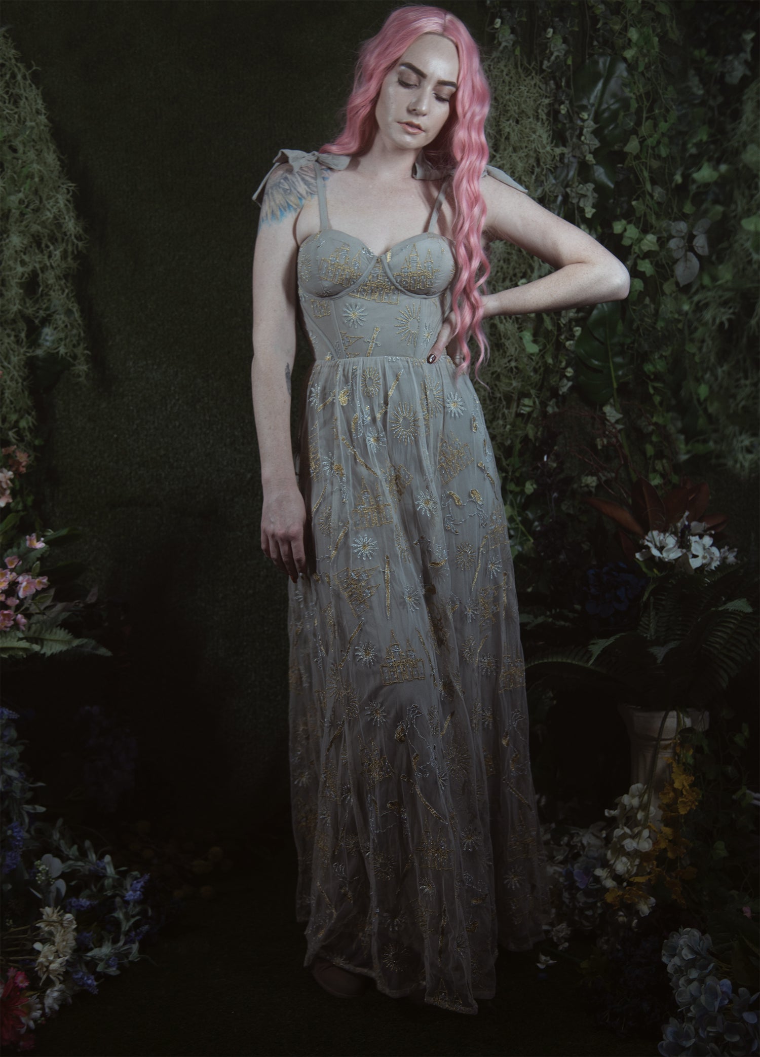 grey goddess dress GODDESS HOUR KNIT MAXI DRESS